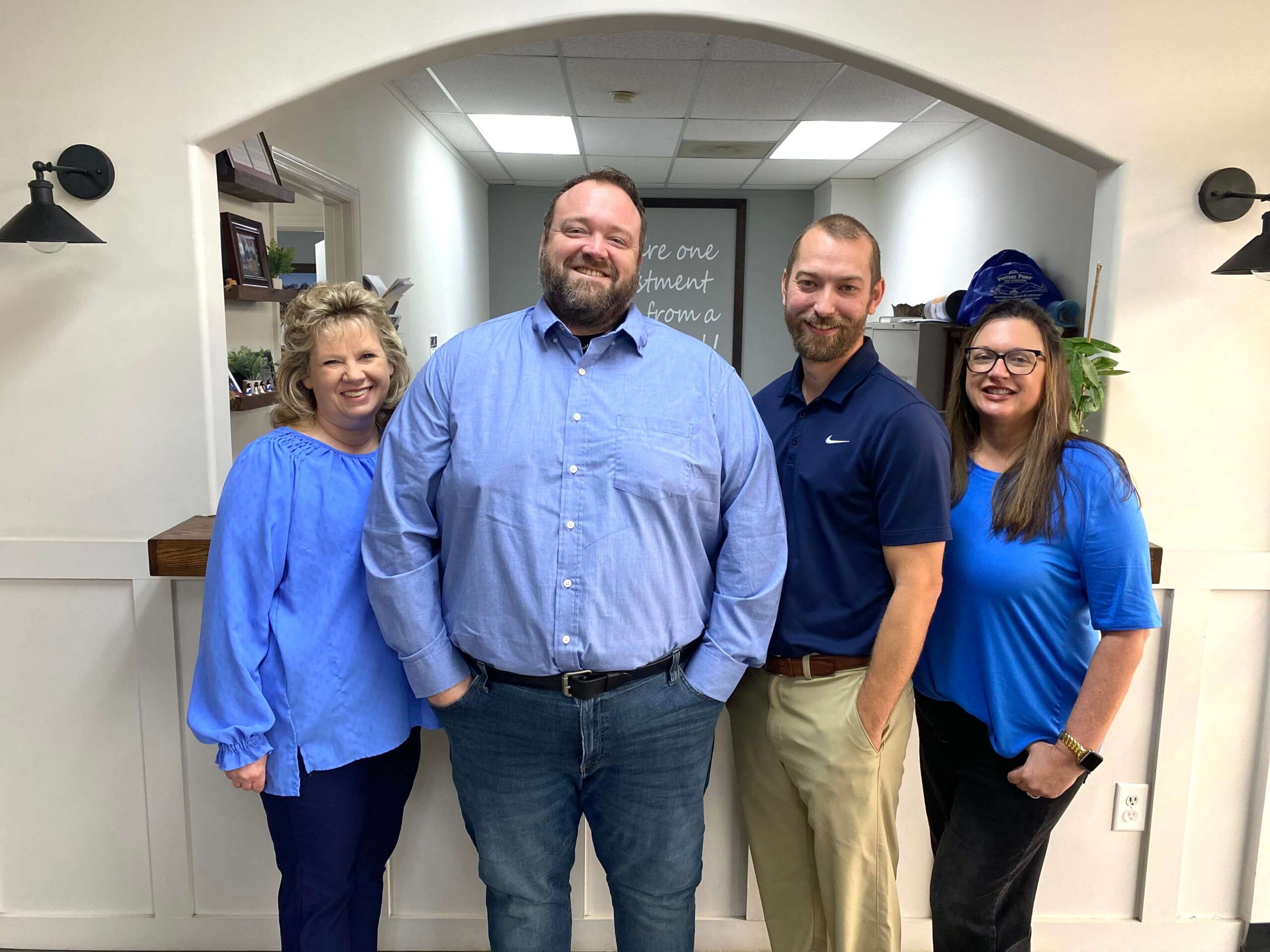 New Year Staff Photo 2026 Advanced Chiropractic Knee Pain Relief Lewisburg Tn